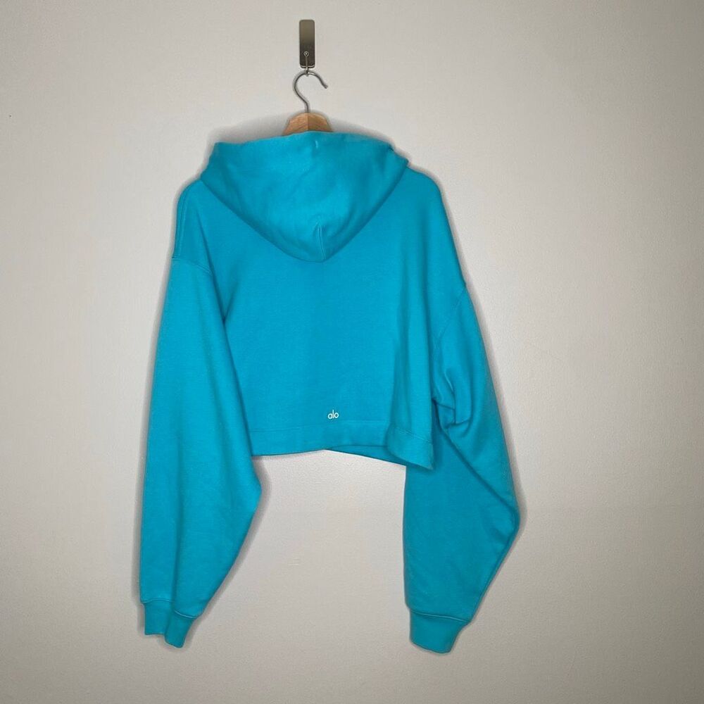 Alo Yoga Bae Hoodie in Bright Aqua - Medium - Picture 3 of 6